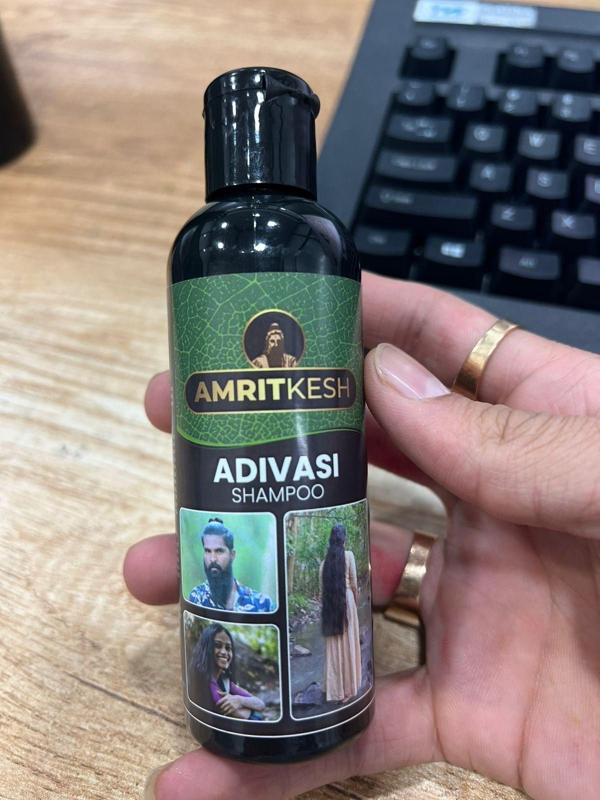 Amritkesh Adivasi Shampoo 100ml - Unleash the Power of Nature (Pack of 2) - K360WORLD