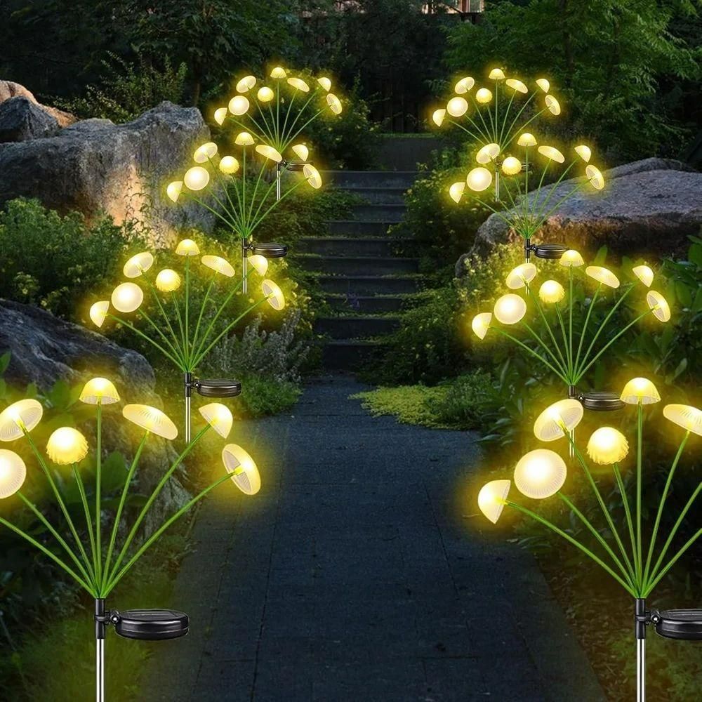 5 Watt 8 LED Solar Mushroom Garden Solar Light - K360WORLD