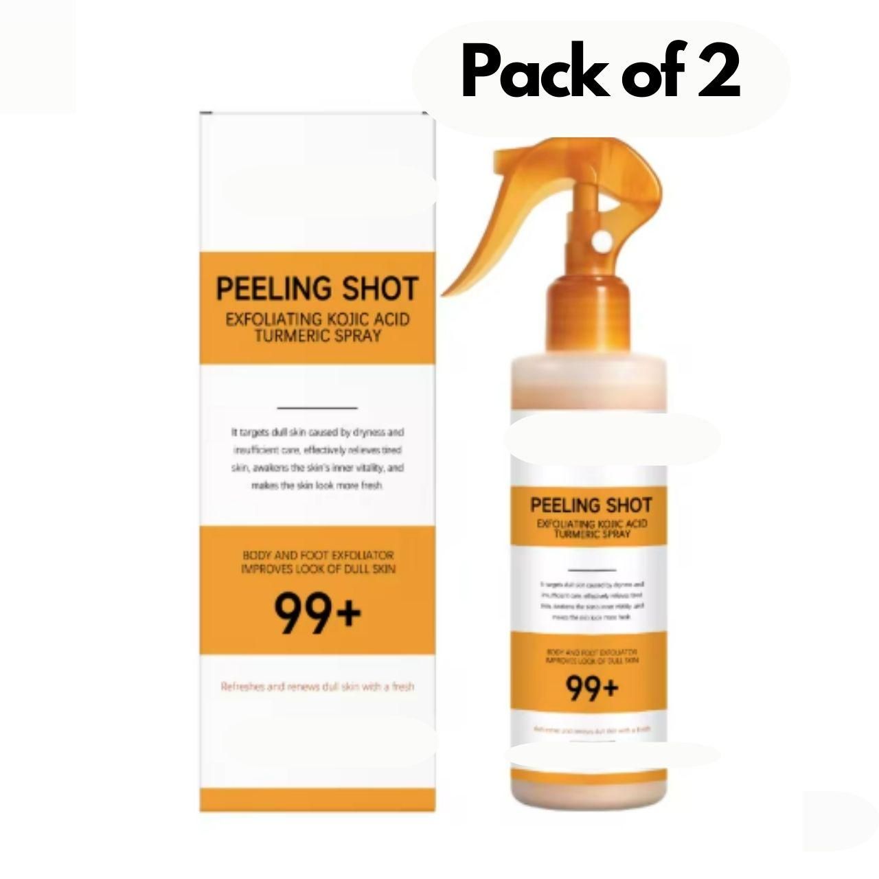 Exfoliating Kojic Acid Turmeric Spray 400 ml Pack of 2 - K360WORLD