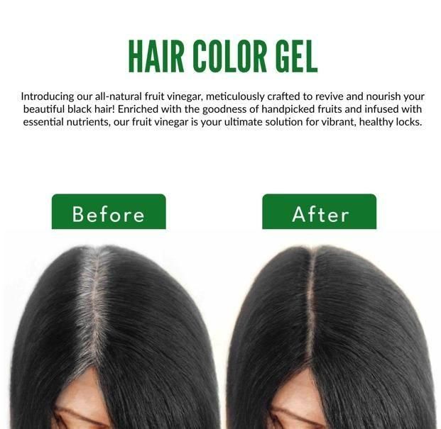 Hair Color Gel - 100% Gray Hair Coverage 125ML (Pack of 2) - K360WORLD