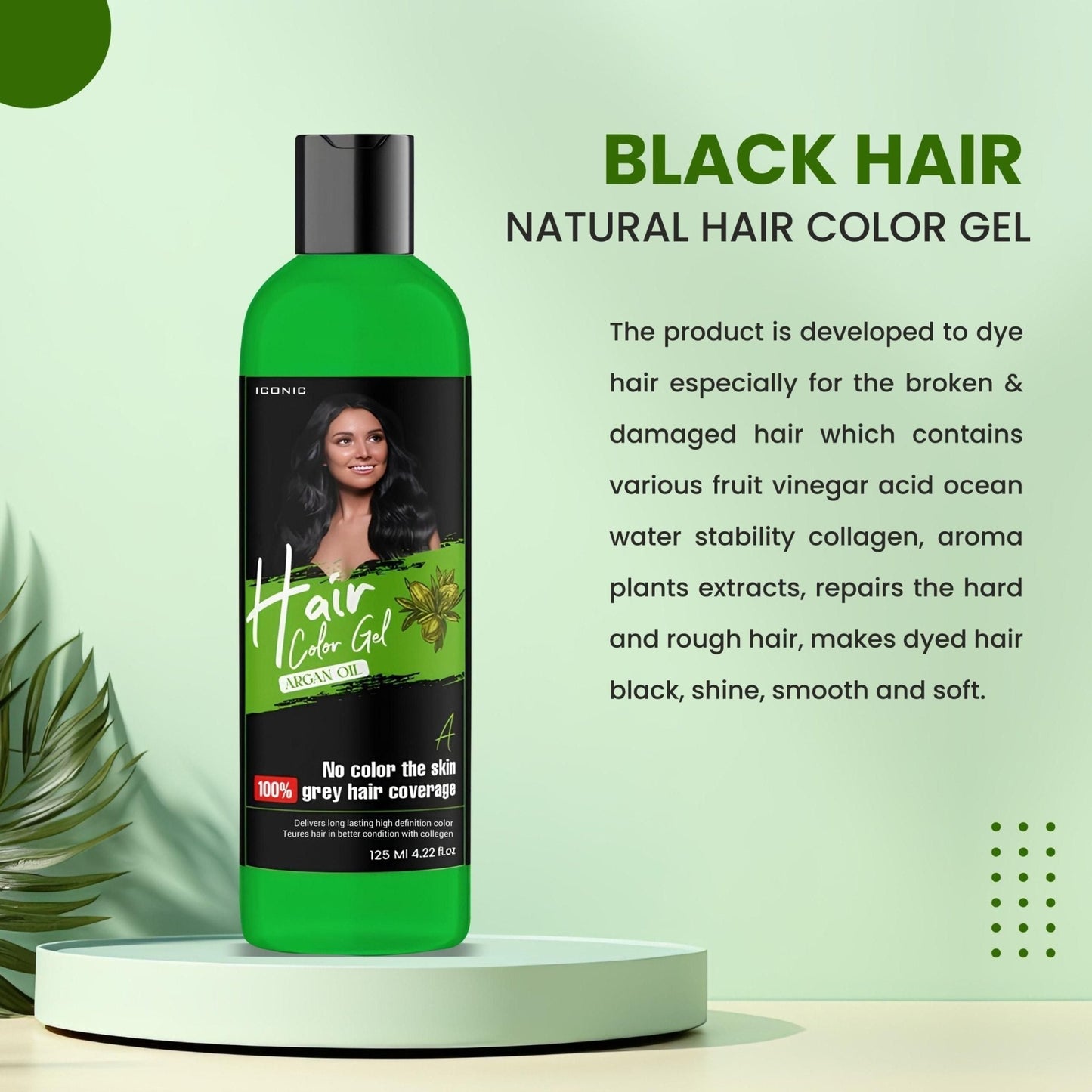 Hair Color Gel - 100% Gray Hair Coverage 125ML (Pack of 2) - K360WORLD