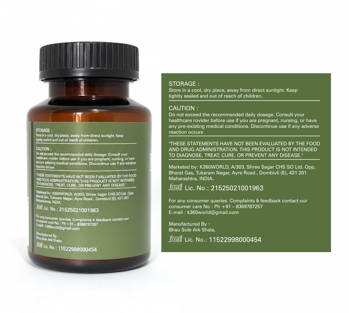 K360WORLD Moringa Tablets 500 mg Leaf Extract – 120 Herbal Tablets - K360WORLD