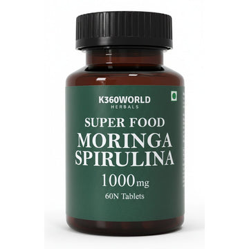 Moringa & Spirulina Tablets 1000 mg – Superfood Supplement - K360WORLD