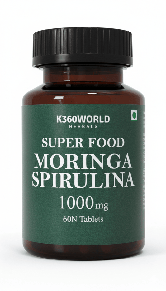 Moringa & Spirulina Tablets 1000 mg – Superfood Supplement